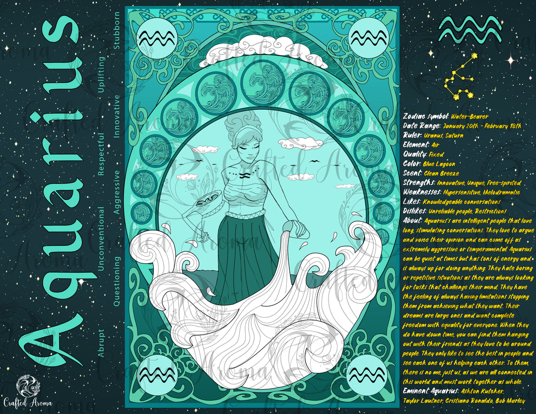 Aquarius Candle