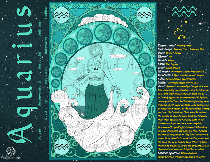 Aquarius Candle